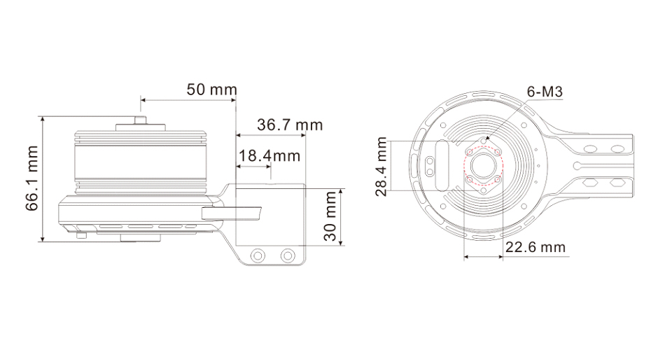 T-Motor P60-X Tahrik Seti X-Tarımsal Serisi (Entegre Tahrik Sistemi）İHA Motoru — P60 KV170+Flame 60A / CCW — Teknik çizimler ve performans grafikleri 1