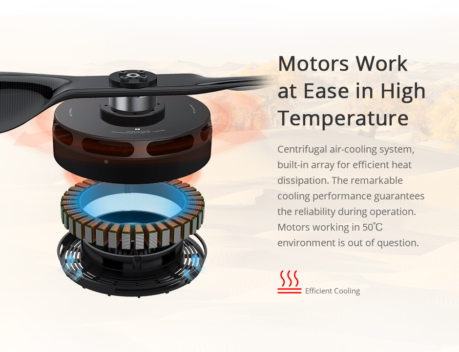 T-Motor U15II Power Serisi Ağır Yük Drone Motoru KV80 — Üretici detay görselleri 3