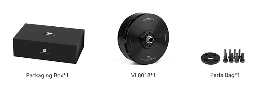 T-Motor VL8018 — Teknik çizimler ve performans grafikleri 2