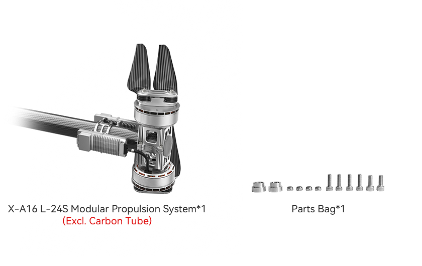 T-Motor X-A16L-24S — X-A16L KV35+24S FOC 260A+EFZ63 — Teknik çizimler ve performans grafikleri 3