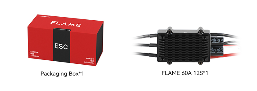 T-Motor FLAME 60A 12S V2.0 Çok Rotorlu İHA ESC — Teknik çizimler ve performans grafikleri 2