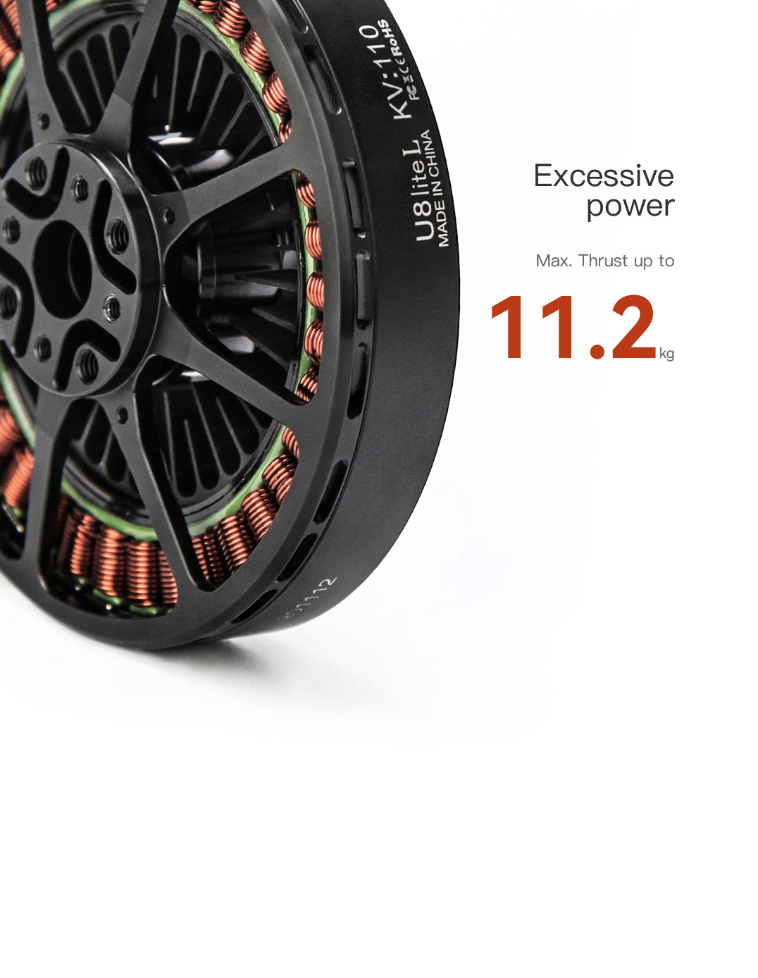 T-Motor U8 Lite L Efficiency Çok Rotorlu İHA Motoru KV110 — Üretici detay görselleri 4