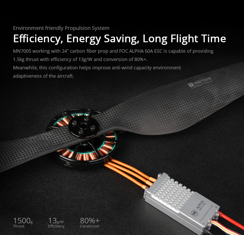 T-Motor MN7005 Antigravity Type 6-12S UAV Motor KV115 — Manufacturer product details 6