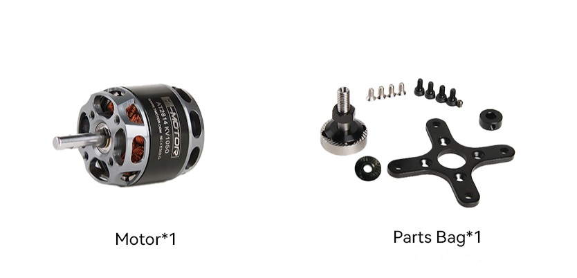 T-Motor AT2814 3D F3A Sabit Kanat Long Shaft Fırçasız Motoru KV1200 — Teknik çizimler ve performans grafikleri 2