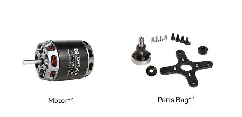 T-Motor AT3530 VTOL Sabit Kanat Aircraft Long shaft Motoru KV580 — Teknik çizimler ve performans grafikleri 2