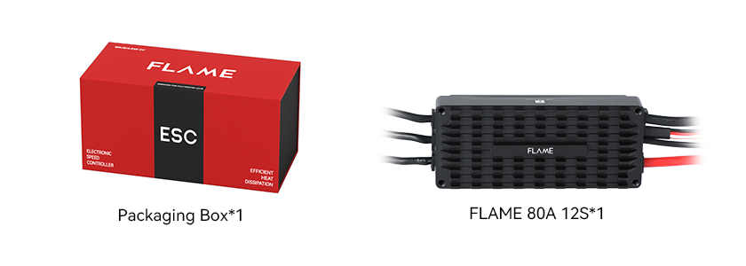 T-Motor FLAME 80A 12S V2.0 Çok Rotorlu İHA ESC — Teknik çizimler ve performans grafikleri 2
