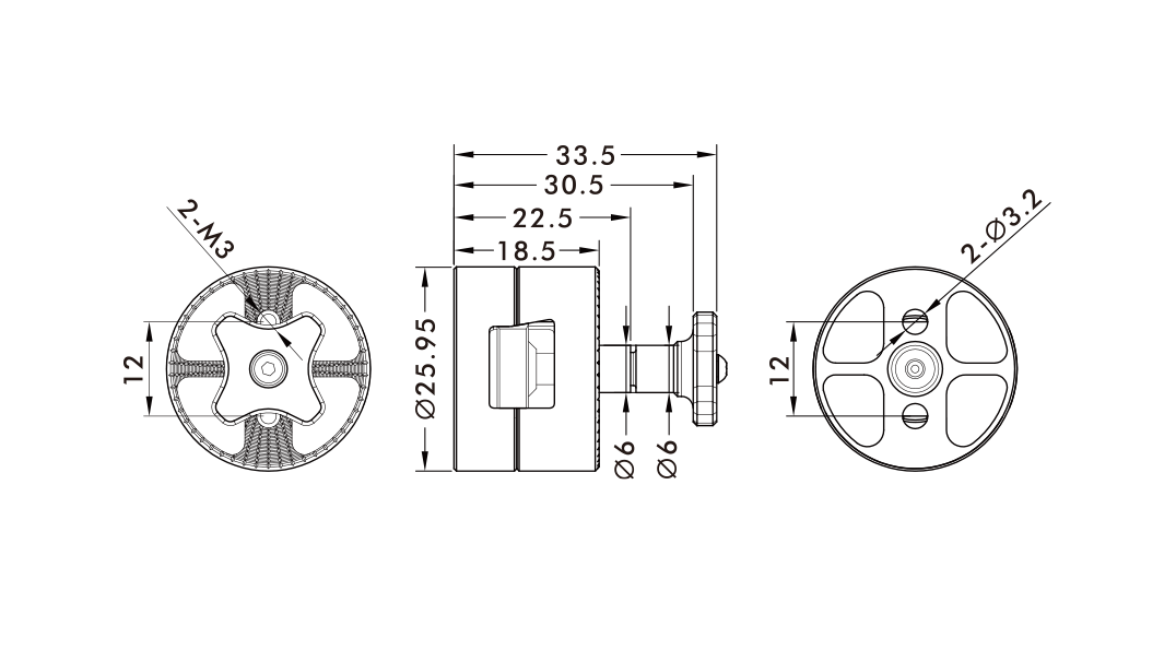 T-Motor Q1824 — Teknik çizimler ve performans grafikleri 1